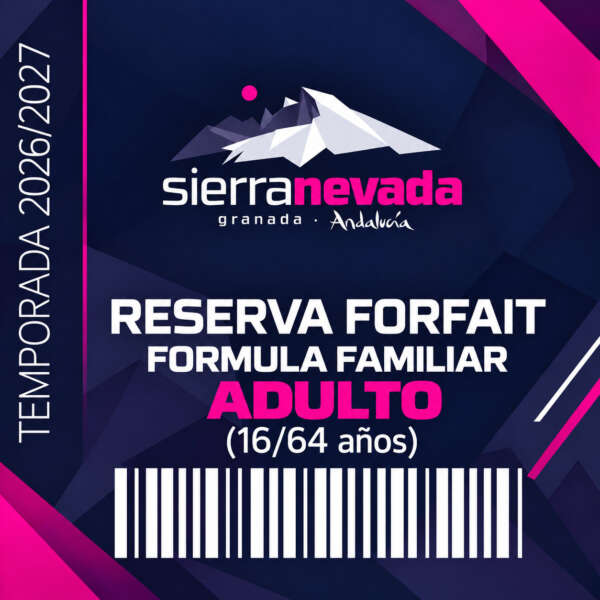 Reserva Forfait Fórmula Familiar Adulto